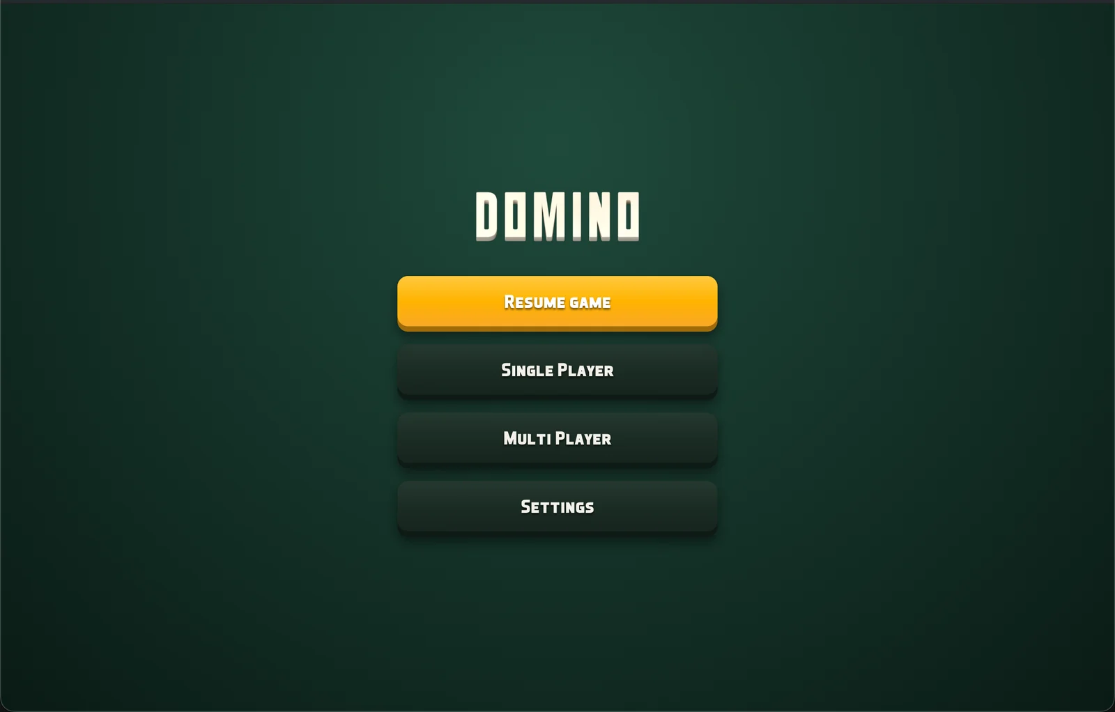 The main menu on a Mac